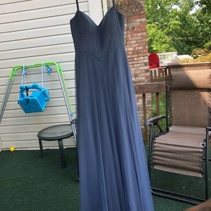Slate blue Bridesmaids dress